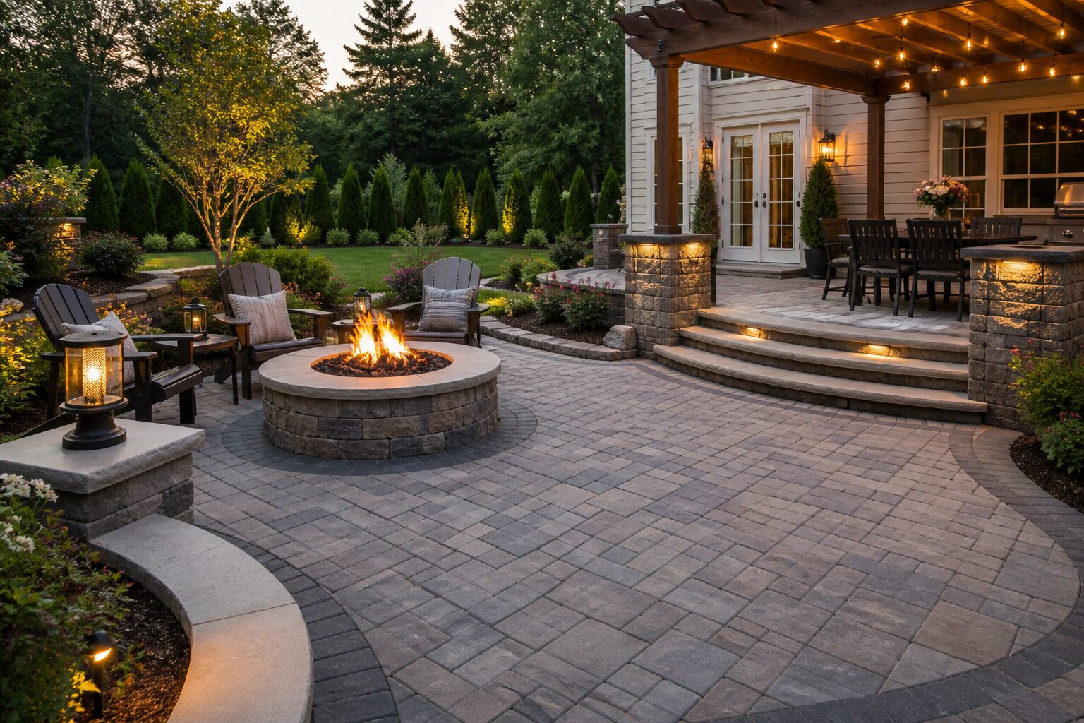 custom paver patio design montgomery county pa